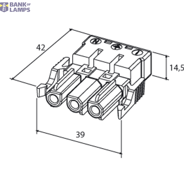Screwless coupler 5-p plug, red image 7
