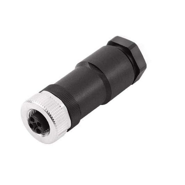 Field attachable connector, M12 image 1