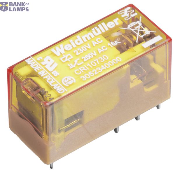 Miniature industrial relay, 230 V AC, No, 1 CO contact (AgSnO) , 250 V image 1