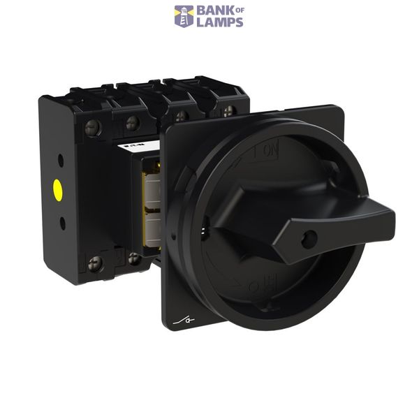 P3 Main switch, 80 A,Rear mounting, 4 pole, Form V/SVB, Black, Door co image 3