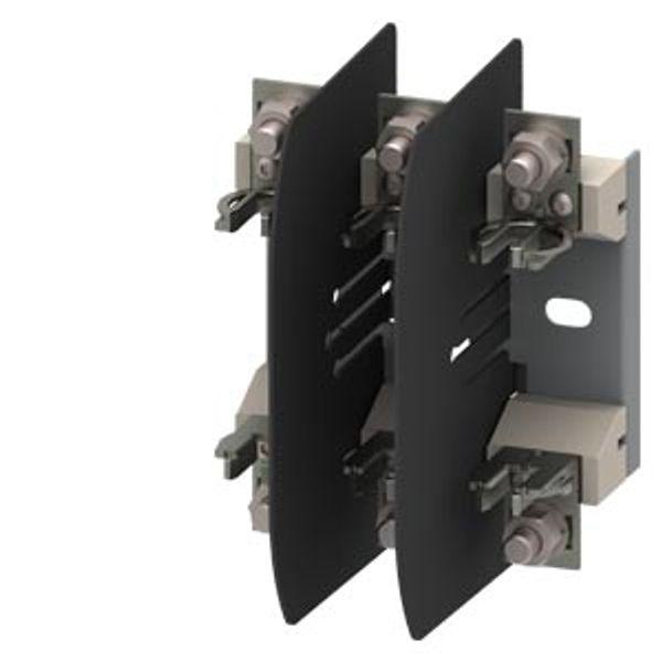 HRC fuse base ceramic Sz.00 3P flat image 1