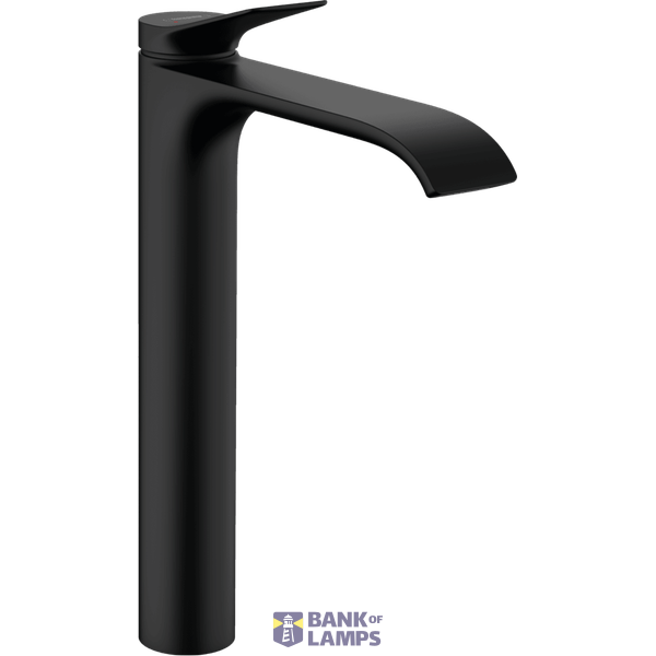 Vivenis 250 basin mixer, raised, with pop-up, matte black image 1