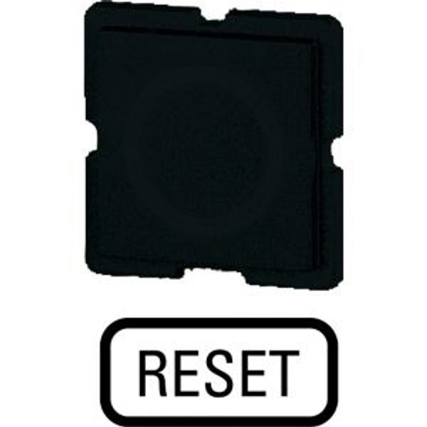 287TQ25 Button plate for push-button, Inscription: RESET, 25 x 25 image 4