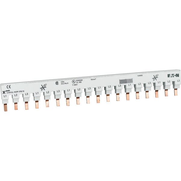 Z-SV/UL-16/3P-3TE/18 Block busbar 3Ph., 18HP, for FAZ-NA, FAZ-RT image 3