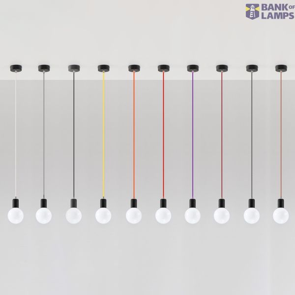 HANGING LAMP EDISON BLACK E27 1X60W IP20 image 7