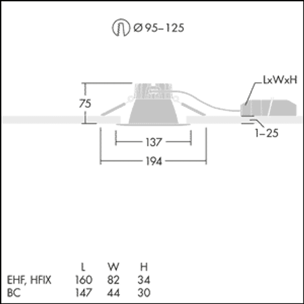 CETUS3 S 1500-840 EHF RWH - LED Downlight image 3