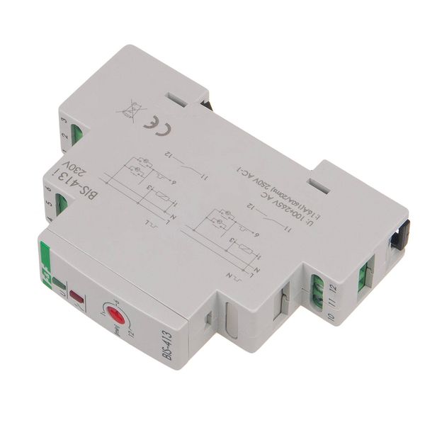 Bistable relay with timer, for DIN rail, with inrush relay 160A/20ms; BIS-413-LED image 3