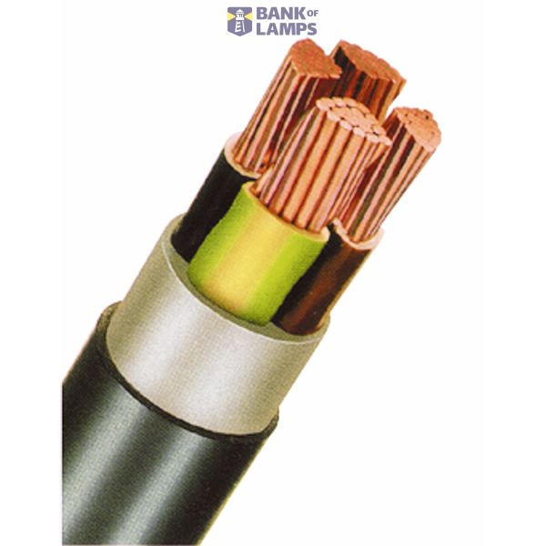 PVC Insulated Cable PE Outer Sheath E-Y2Y-J 5x6re black image 1
