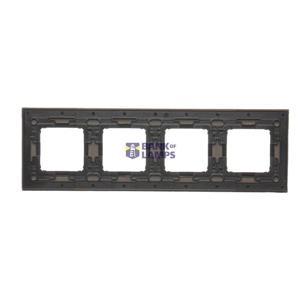 Double frame, glass, frosted beige glass image 1