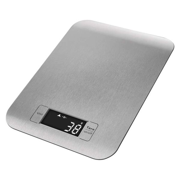 Digital kitchen scale EV012, silver image 1
