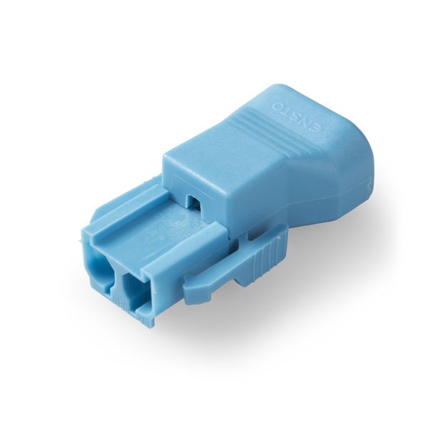 Coupler 2-p plug, str-rel, blue image 1