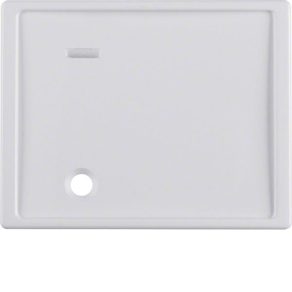 Centre plate for pullcord push-button, lens, arsys, p. white glossy image 1