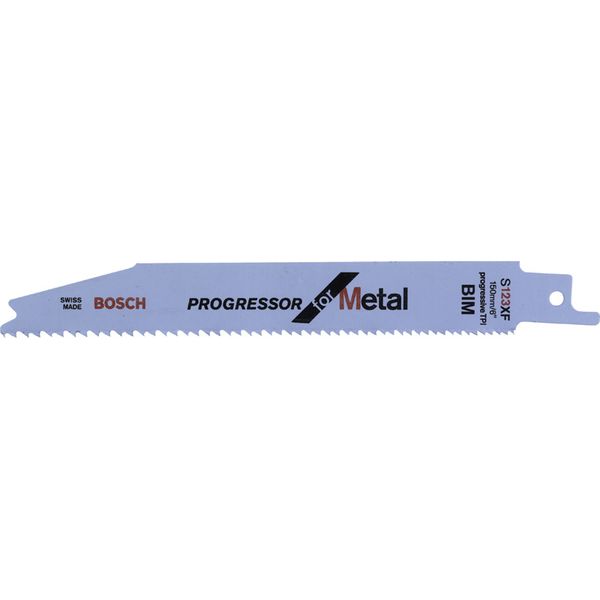 Reciprocating saw blade S 123 XF Progressor for Metal 2 pcs. image 1