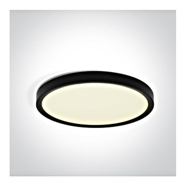 62006A/B/V BLACK PLAFO 24W CCTV IP20 230V image 1