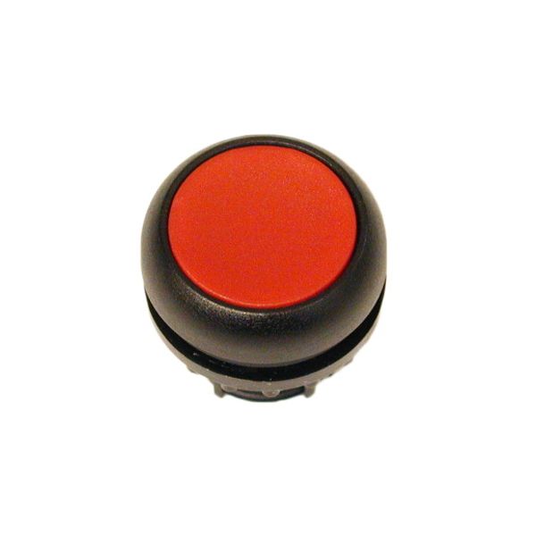 M22S-D-R Pushbutton, RMQ-Titan, Flat, momentary, red, Blank, Bezel: black image 1