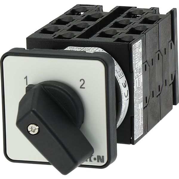 T0-6-8370/E Changeoverswitches, T0, 20 A, flush mounting, 6 contact unit(s), Contacts: 12, 90 °, maintained, Without 0 (Off) position, 1-2, Design number 8370 image 5