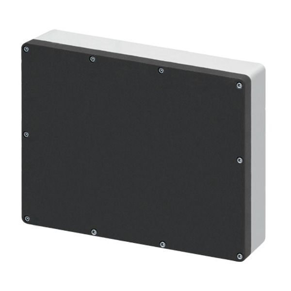 Aluminium push-button enclosure M5 320x265x120, undrilled, without cable entry image 1