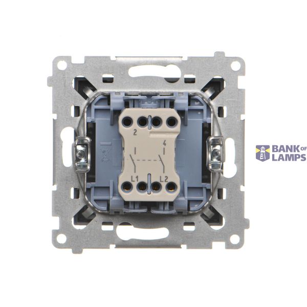 Single socket outlet with earthing for IP44 version with frame seal, without shutters, (module), Simon 24, IP44, 16A, graphite mat, Flap color: Same as a cover image 2