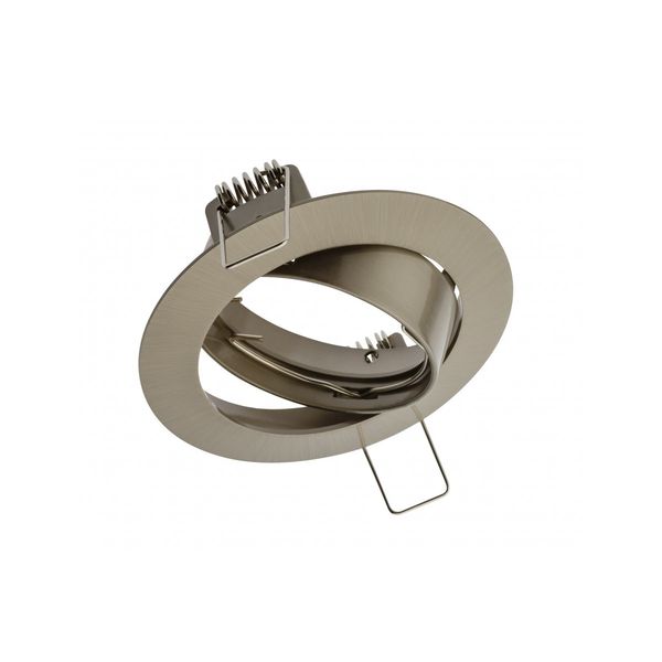 Spot luminaire housing PORTO-K with adjustment, IP20, round, stainless steel image 1