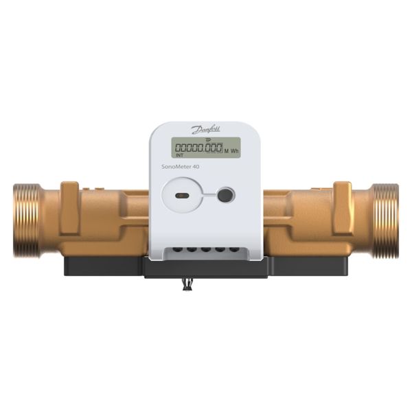 Energy meters, SonoMeter 40, 40 mm, qp [m³/h]: 10.0, Heating, battery 2 x AA-cell, M-Bus, No interface module image 1