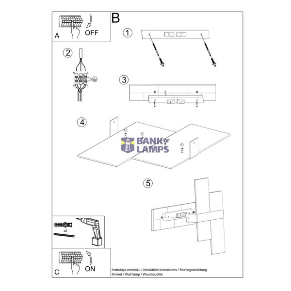 WALL LAMP MASSIMO CHROME G9 2X40W IP20 image 6