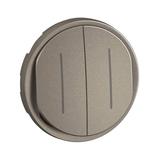 DOUBLE SWITCH INDICATOR CELIANE TITANIUM image 1