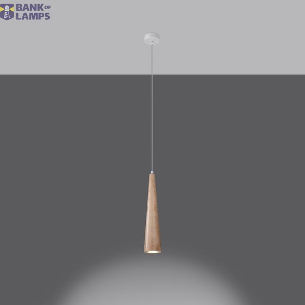 HANGING LAMP SULA 1 NATURAL WOOD GU10 IP20 image 9