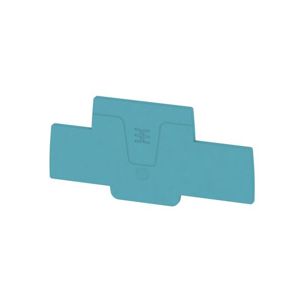 End plate (terminals), 88.25 mm x 2.1 mm, blue image 1