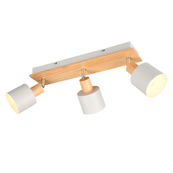 Shanti spot 3-pc E14 warm grey/wood image 1