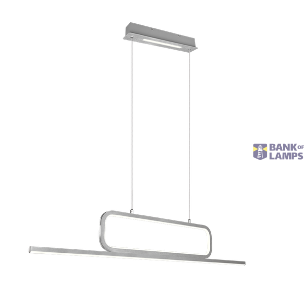 Aick LED pendant brushed aluminium image 1