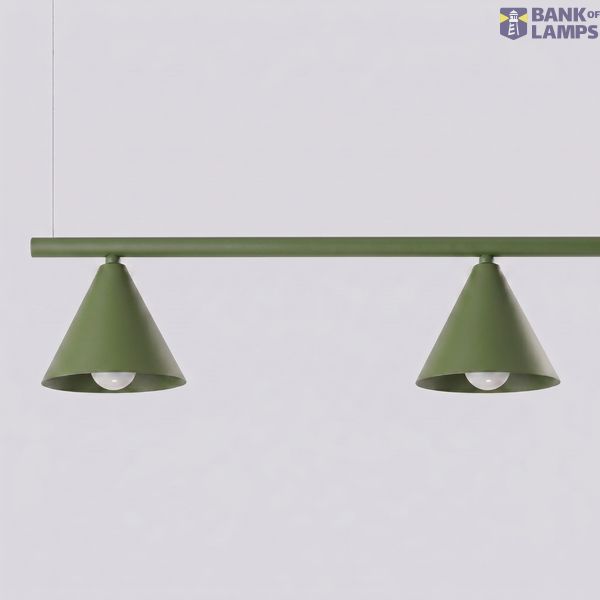 Chandelier NOX 4L olive green image 9