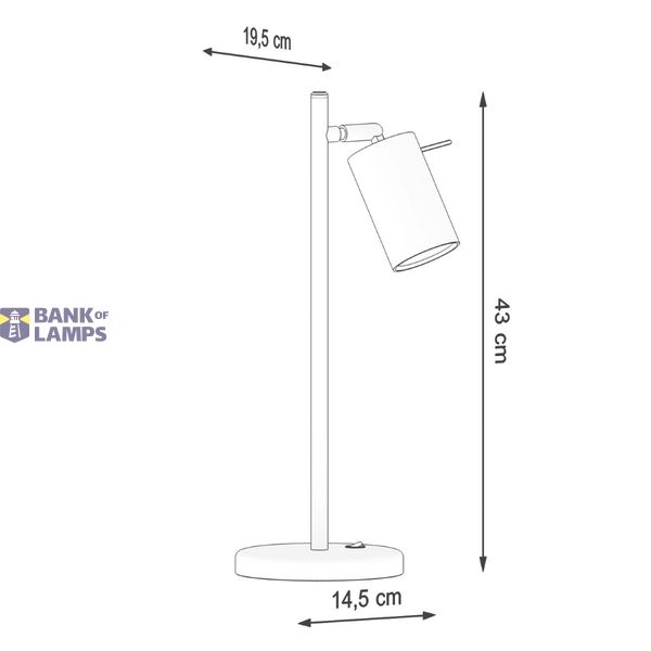 RING DESK LAMP BLACK GU10 1X40W IP20 image 3