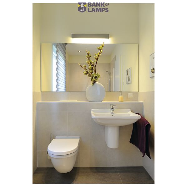 L-LINE 60 wall and ceiling light, silver-grey, T5 Energy Saver, 24W image 2