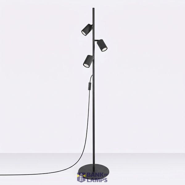 Floor lamp KARBON 3 black image 3
