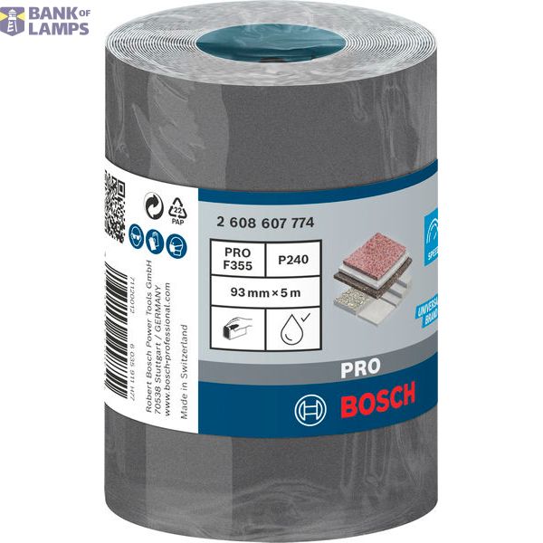 C355 sanding roll 93 mm, 5 m, 240 image 1