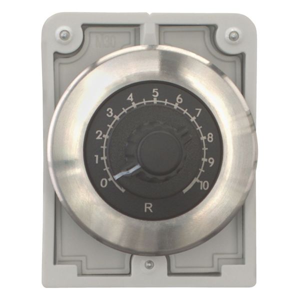 M30I-FR1K Potentiometer, flat front, M30, 30.5 mm, R 1 k„¦, P 0.5 W, Front ring stainless steel image 4