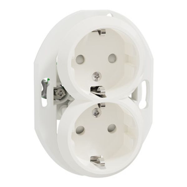 2-vietiga kontaktligzda a /z melna Renova image 2