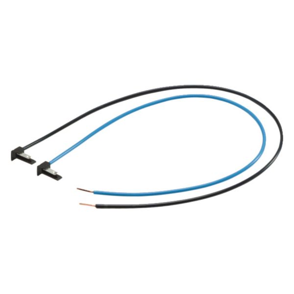 BKE voltage tap, univers Z, 460mm, black/blue, plug-compressed, 1 piece image 1
