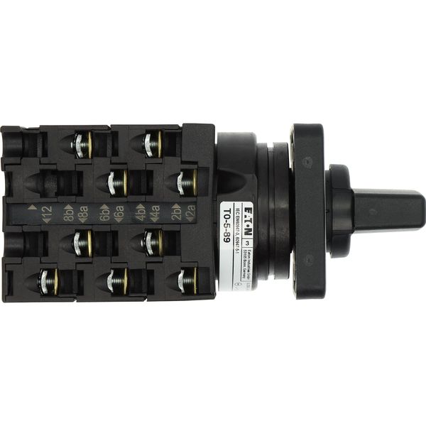 T0-5-89/E Changeoverswitches, T0, 20 A, flush mounting, 5 contact unit(s), Contacts: 9, 60 °, maintained, With 0 (Off) position, 2-0-1, SOND 29, Design number 8 image 23