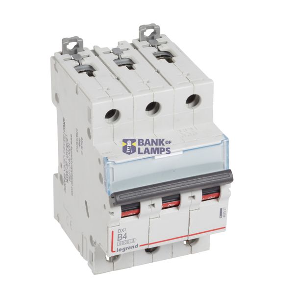 MCB - DX³ 6000 - 10 kA - 3P - 400 V~ - 4 A - B curve image 2