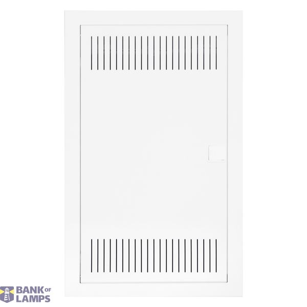 Flush-mounted media enclosure 3-rows - solid wall image 1