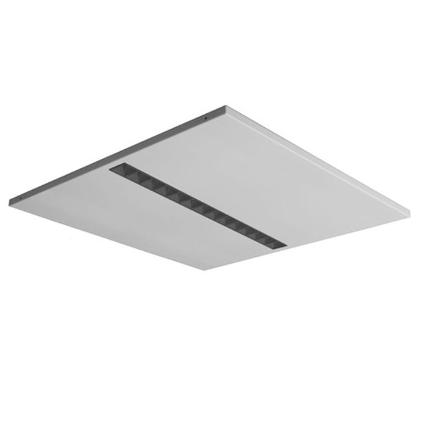MODUS ES1500, recessed, white body,  square A, modul 600, 1x black optic, lenses 80°, LED 840 image 1