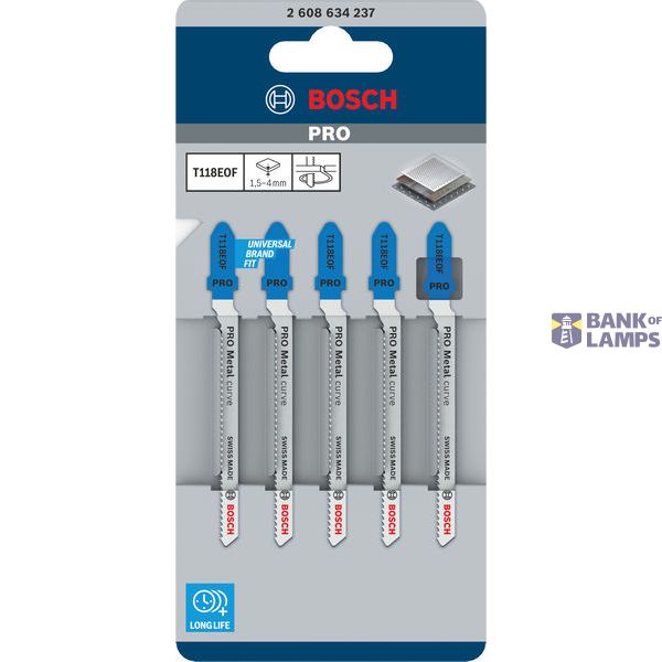 PRO Metal Curve T118EOF Jigsaw Blade 5 psc. image 2