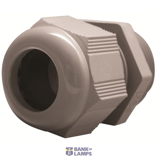 Cable Gland with slats Polyamide 6 M20 Grey RAL 7001 image 1