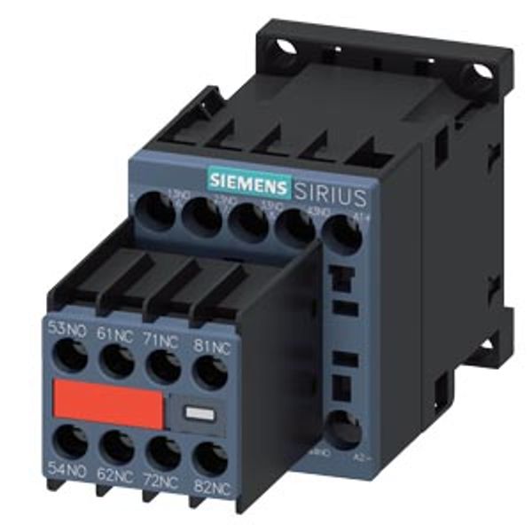 Contactor relay, 5 NO+3 NC, 24 V DC, S00, screw terminal image 2