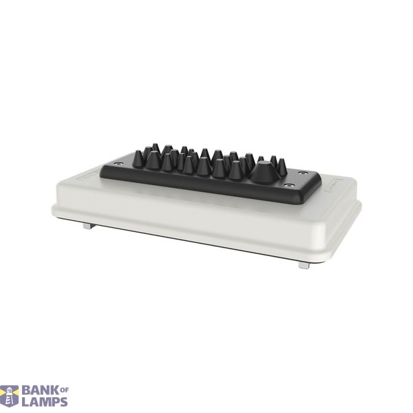 Flange incl. cable push-through plate, IP65, HxWxD=116x205x45mm image 2