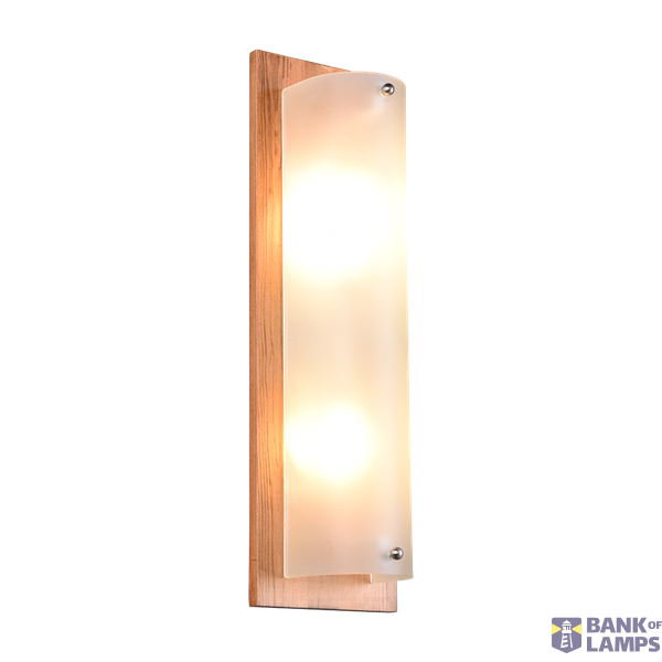 Pali wall lamp 45x14 cm 2xE27 wood image 1