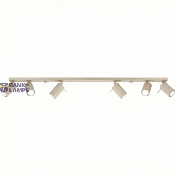 Ceiling lamp RING 6L taupe image 1