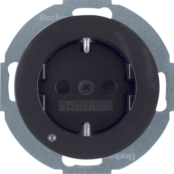 SCHUKO soc.out. LEDorient.,enhncd contact prot.,screw-in lift term.,R. image 1