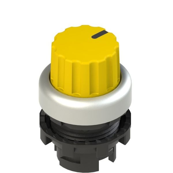 Knob selector, 3 positions yellow with marking image 1